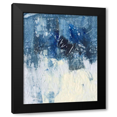 Sky Fall II Black Modern Wood Framed Art Print by Combs, Joyce