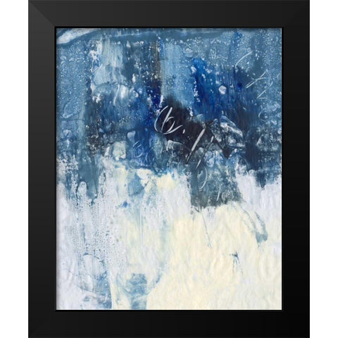 Sky Fall II Black Modern Wood Framed Art Print by Combs, Joyce