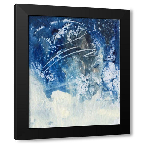 Sky Fall III Black Modern Wood Framed Art Print with Double Matting by Combs, Joyce