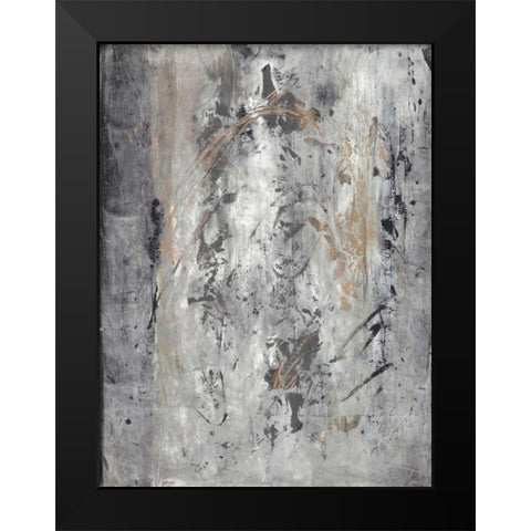Ancient Marks II Black Modern Wood Framed Art Print by Combs, Joyce
