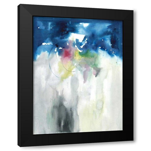Rising II Black Modern Wood Framed Art Print with Double Matting by Combs, Joyce