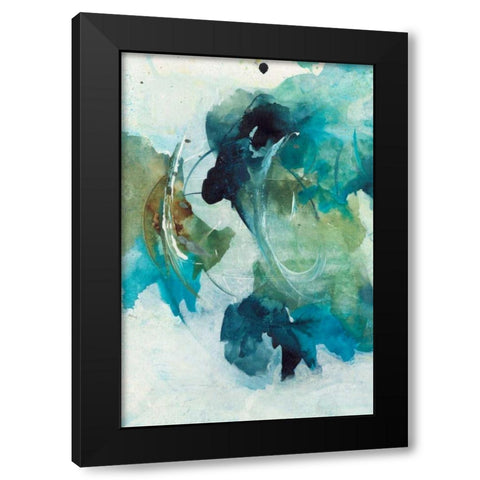Spring I Black Modern Wood Framed Art Print with Double Matting by Combs, Joyce