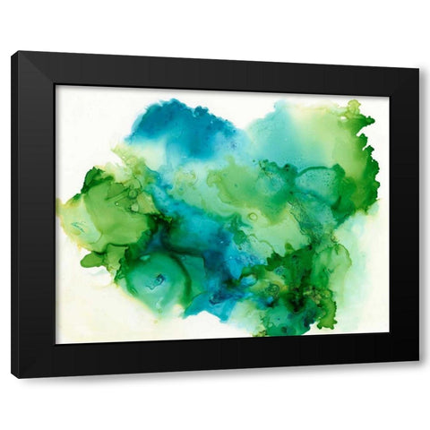 Leafy II Black Modern Wood Framed Art Print by Combs, Joyce