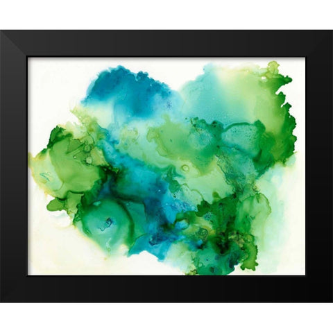 Leafy II Black Modern Wood Framed Art Print by Combs, Joyce