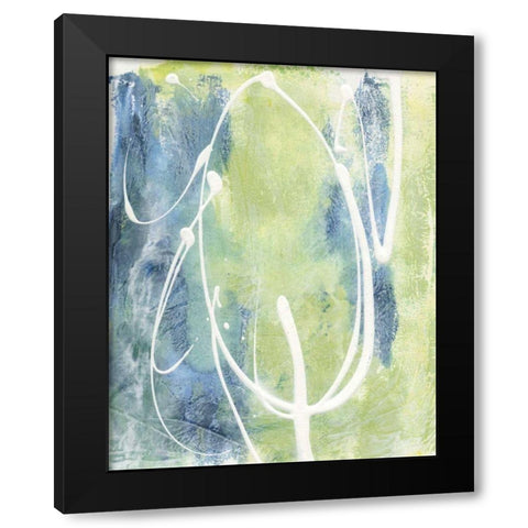 Unbroken Circle I Black Modern Wood Framed Art Print by Combs, Joyce