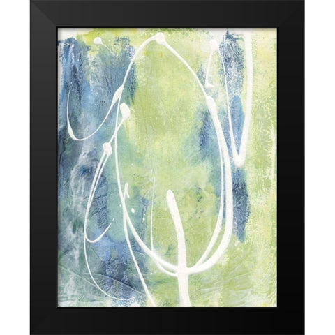 Unbroken Circle I Black Modern Wood Framed Art Print by Combs, Joyce