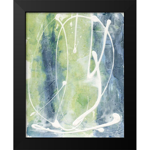 Unbroken Circle II Black Modern Wood Framed Art Print by Combs, Joyce