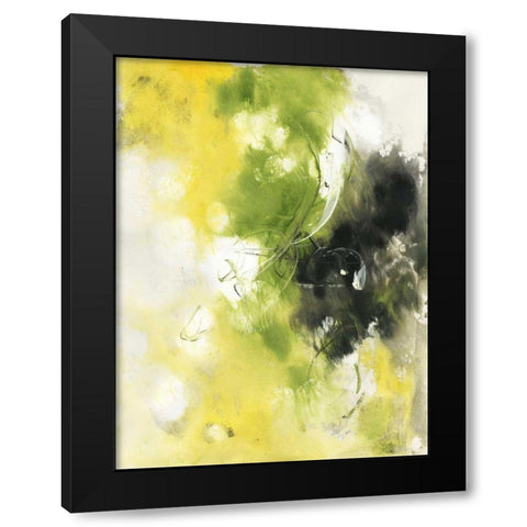 In Motion I Black Modern Wood Framed Art Print by Combs, Joyce