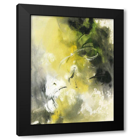 In Motion II Black Modern Wood Framed Art Print by Combs, Joyce
