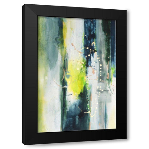 Treetops I Black Modern Wood Framed Art Print with Double Matting by Combs, Joyce