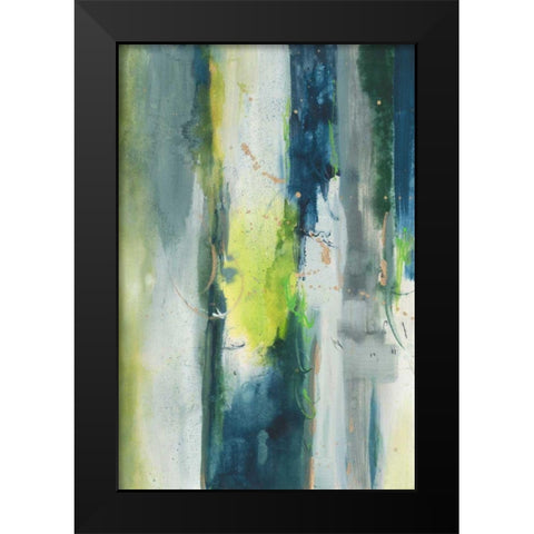 Treetops I Black Modern Wood Framed Art Print by Combs, Joyce