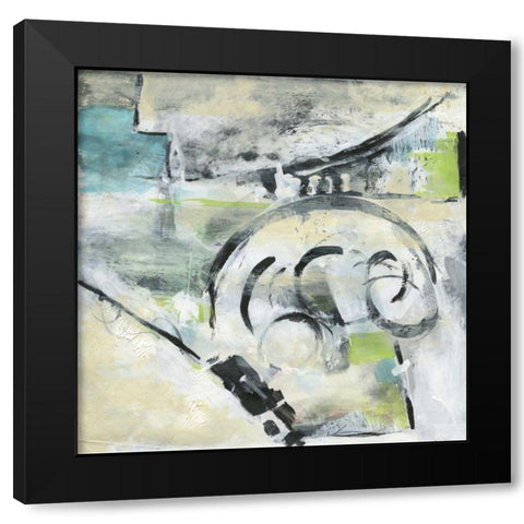 Bridge to Happiness II Black Modern Wood Framed Art Print by Combs, Joyce