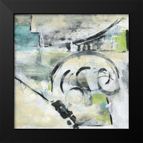 Bridge to Happiness II Black Modern Wood Framed Art Print by Combs, Joyce