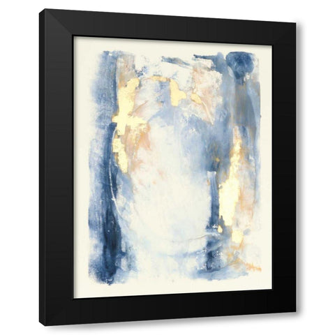 Circles and Dream I Black Modern Wood Framed Art Print by Combs, Joyce
