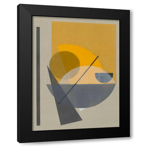 Homage to Bauhaus II Black Modern Wood Framed Art Print with Double Matting by Delamater, Rob