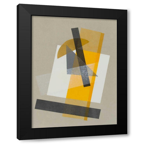 Homage to Bauhaus III Black Modern Wood Framed Art Print with Double Matting by Delamater, Rob