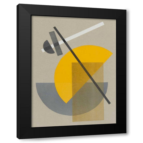Homage to Bauhaus IV Black Modern Wood Framed Art Print with Double Matting by Delamater, Rob