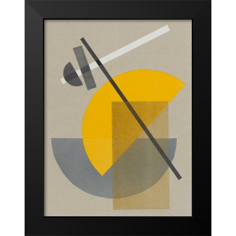Homage to Bauhaus IV Black Modern Wood Framed Art Print by Delamater, Rob