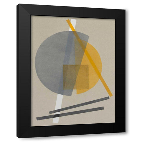 Homage to Bauhaus V Black Modern Wood Framed Art Print by Delamater, Rob