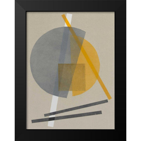 Homage to Bauhaus V Black Modern Wood Framed Art Print by Delamater, Rob