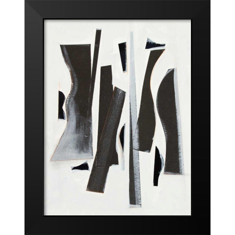 Rhythm Cadence I Black Modern Wood Framed Art Print by Delamater, Rob