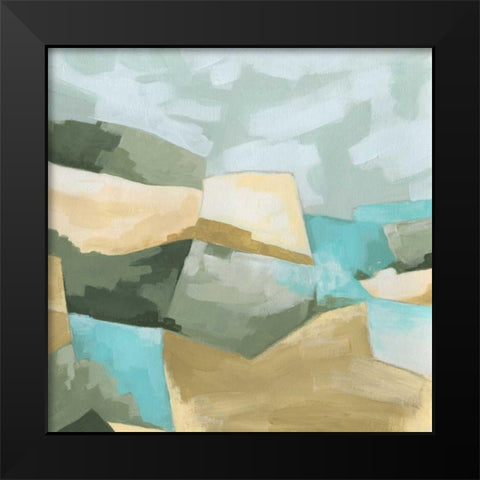 Optical Fields I Black Modern Wood Framed Art Print by Vess, June Erica