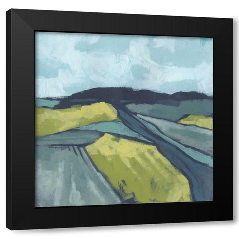 Marshlight Fields I Black Modern Wood Framed Art Print with Double Matting by Vess, June Erica