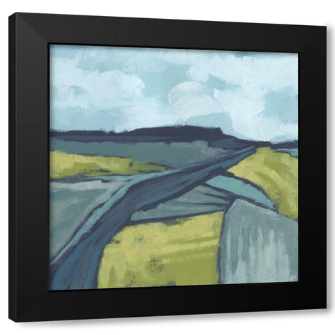 Marshlight Fields II Black Modern Wood Framed Art Print by Vess, June Erica