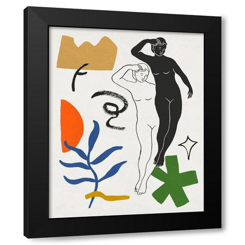 Starry Venus II Black Modern Wood Framed Art Print by Wang, Melissa