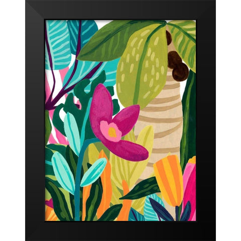 Island Thicket I Black Modern Wood Framed Art Print by Vess, June Erica