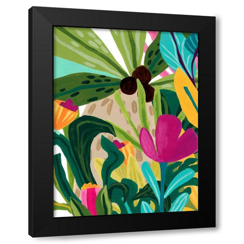 Island Thicket II Black Modern Wood Framed Art Print with Double Matting by Vess, June Erica