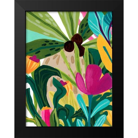 Island Thicket II Black Modern Wood Framed Art Print by Vess, June Erica