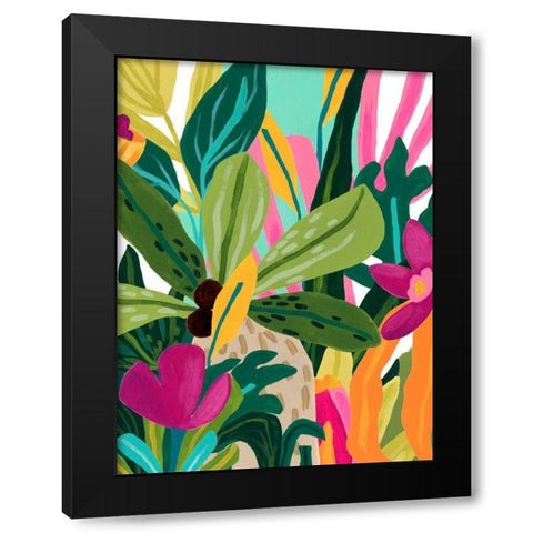 Island Thicket III Black Modern Wood Framed Art Print with Double Matting by Vess, June Erica