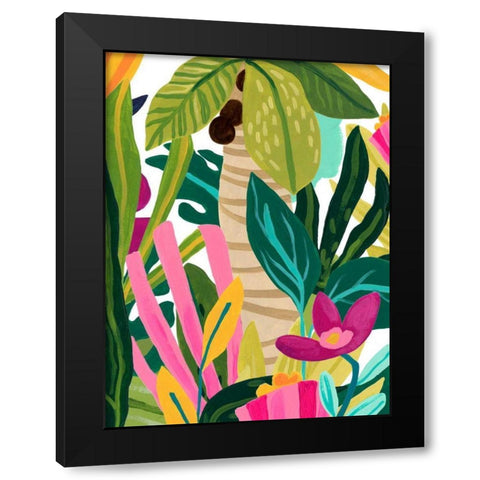 Island Thicket IV Black Modern Wood Framed Art Print by Vess, June Erica