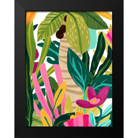 Island Thicket IV Black Modern Wood Framed Art Print by Vess, June Erica