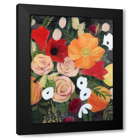 November Bouquet II Black Modern Wood Framed Art Print by Popp, Grace