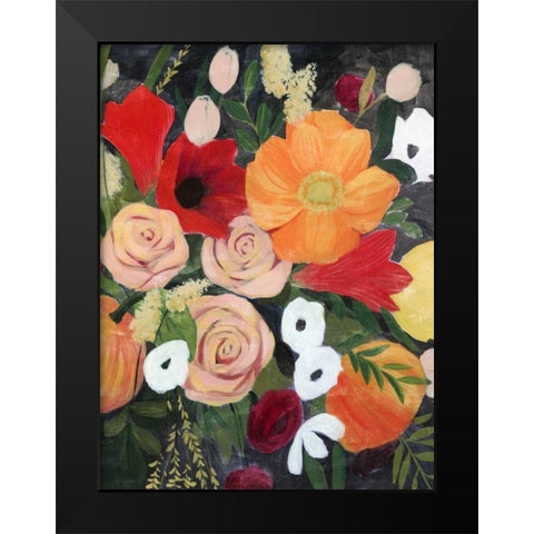 November Bouquet II Black Modern Wood Framed Art Print by Popp, Grace