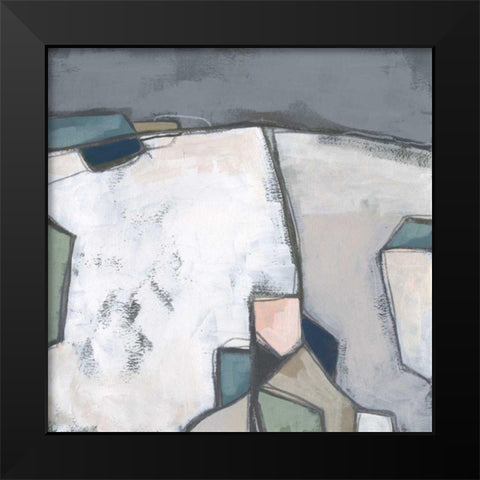 Birds Eye Valley II Black Modern Wood Framed Art Print by Vess, June Erica