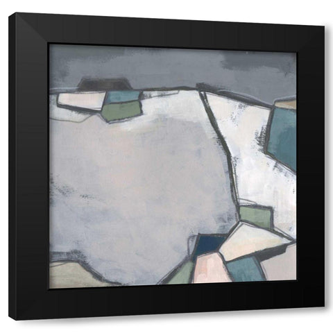 Birds Eye Valley IV Black Modern Wood Framed Art Print with Double Matting by Vess, June Erica