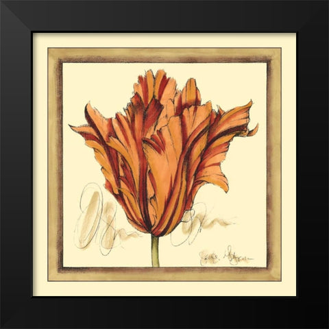Tulip Study VII Black Modern Wood Framed Art Print by Goldberger, Jennifer