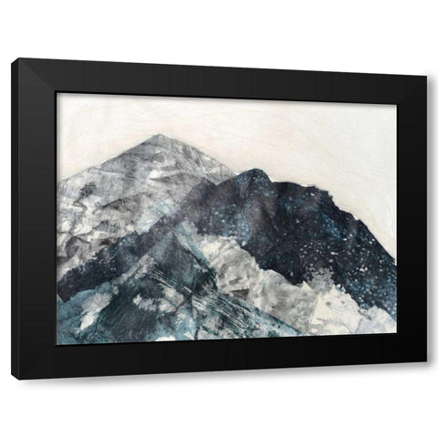 Glacial Peaks II Black Modern Wood Framed Art Print with Double Matting by Lam, Vanna