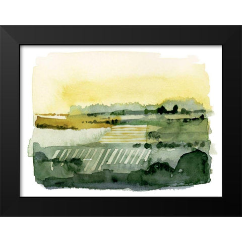Blotted Landscape I Black Modern Wood Framed Art Print by Borges, Victoria