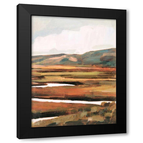 Mountain Field II Black Modern Wood Framed Art Print by Borges, Victoria