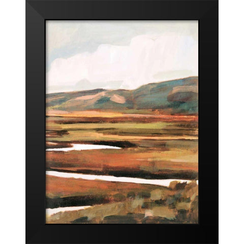 Mountain Field II Black Modern Wood Framed Art Print by Borges, Victoria