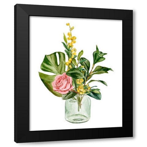 Potpourri II Black Modern Wood Framed Art Print with Double Matting by Wang, Melissa