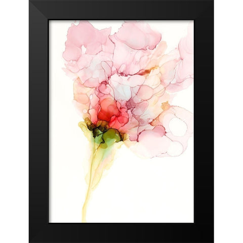 Flower Passion I Black Modern Wood Framed Art Print by Goldberger, Jennifer