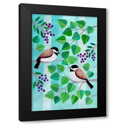 Forest Creatures III Black Modern Wood Framed Art Print by Conway, Kim