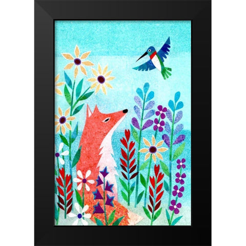 Forest Creatures IV Black Modern Wood Framed Art Print by Conway, Kim