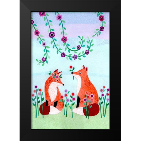 Forest Creatures VII Black Modern Wood Framed Art Print by Conway, Kim