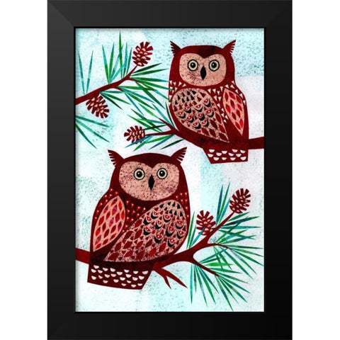 Forest Creatures VIII Black Modern Wood Framed Art Print by Conway, Kim